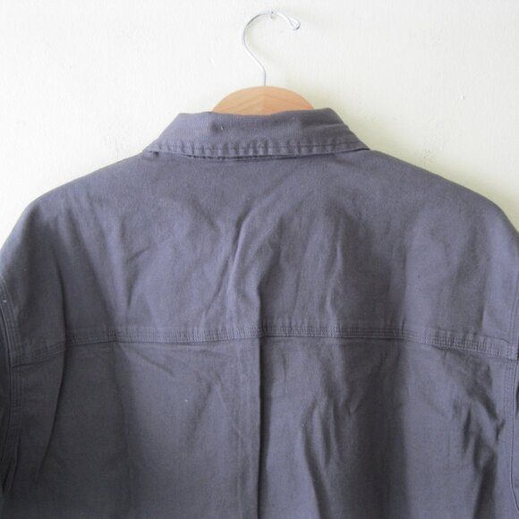 Rugged Elements men’s outdoor button down work Canvas shirt long sleeves gray, L - Picture 5 of 10